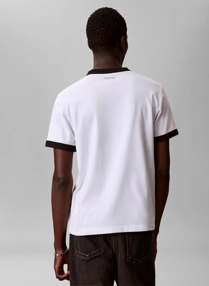 Calvin Klein Jeans Graphic Logo Ringer T-shirt